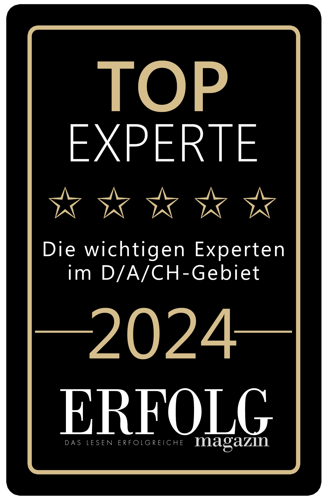 Auszeichnung TOP-Experten 2024 vom ERFOLG Magazin